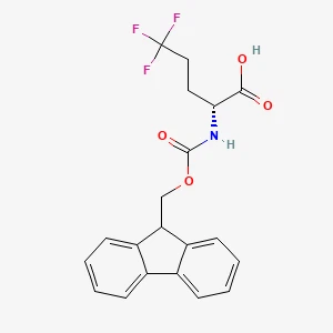 (R)-2-(2-((9H-fluoreen-9-üül)oksü)atseetamido)-5,5,5-trifluoropentaanhape 丨CAS 144207-42-1