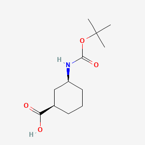 (1R,3S)-3-{[(tert-butoksü)karbonüül]amino}tsükloheksaan-1-karboksüülhape 丨CAS 222530-39-4